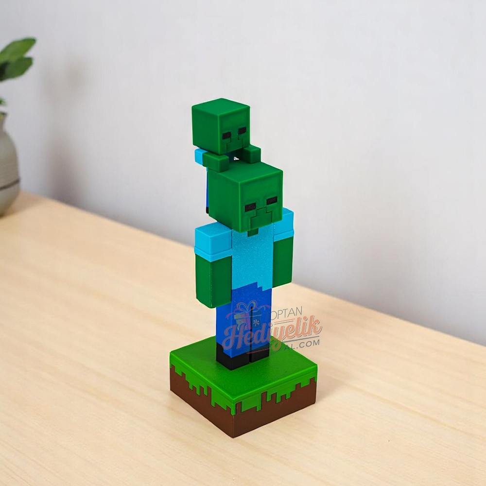 Minecraft - Zombie + Baby Zombie Figür