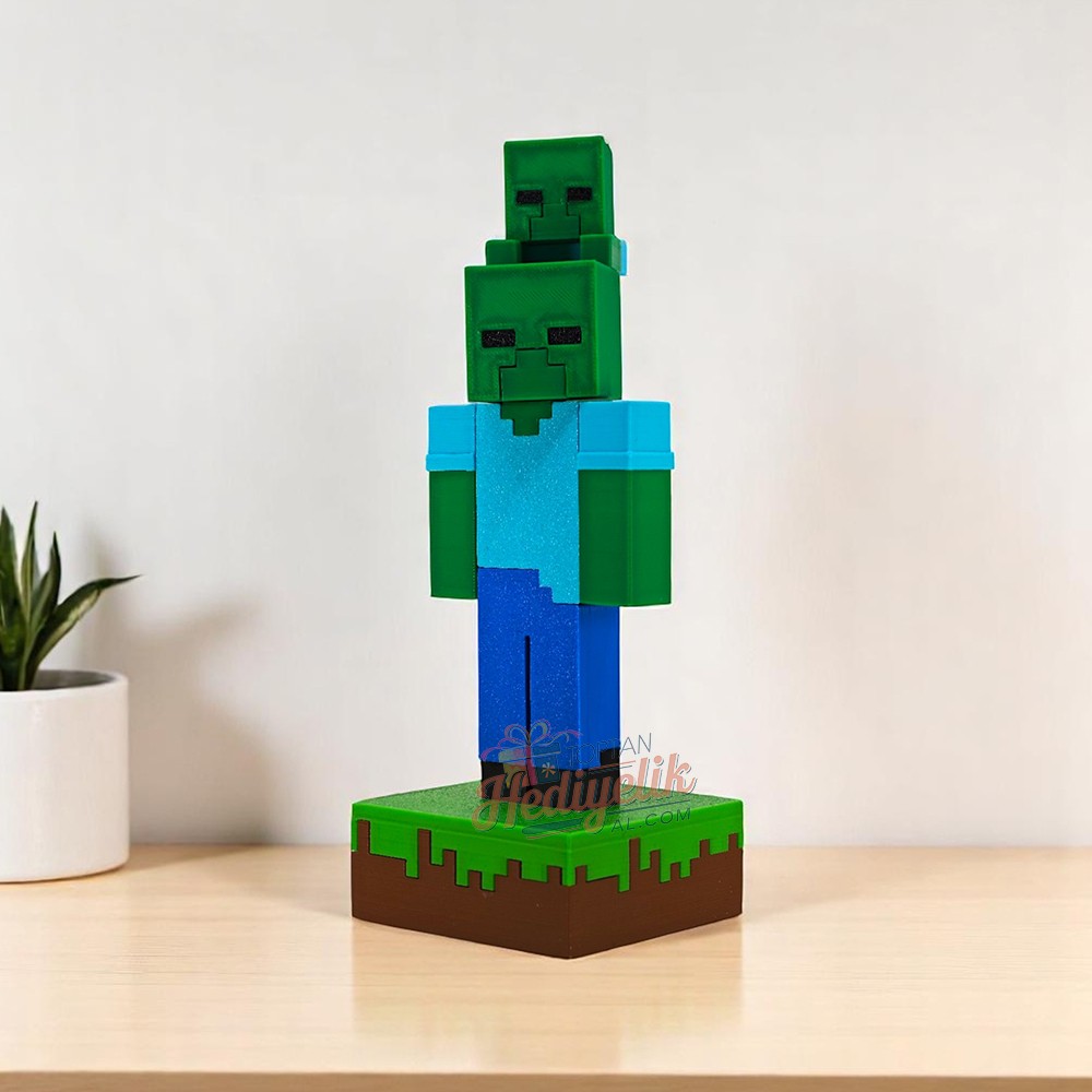 Minecraft - Zombie + Baby Zombie Figür