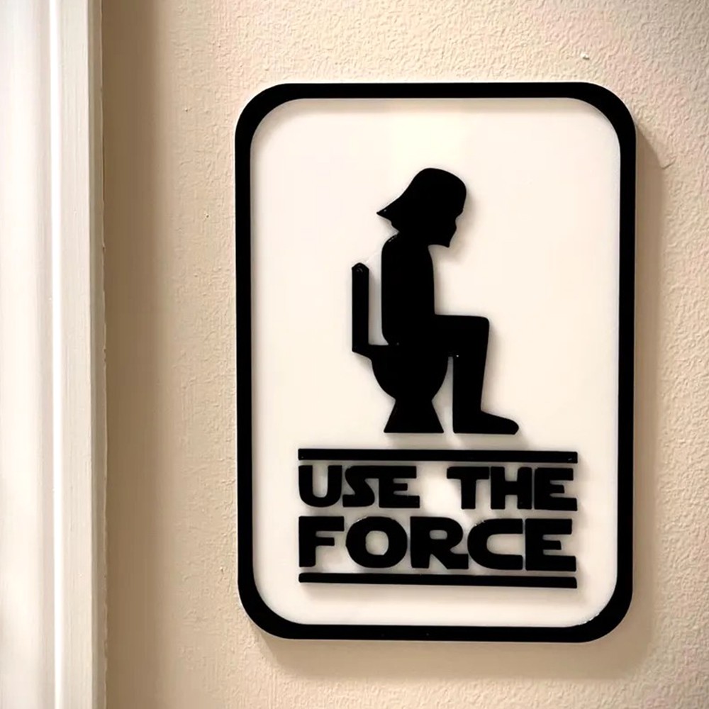  Star Wars - Use The Force Banyo Kapı Süsü