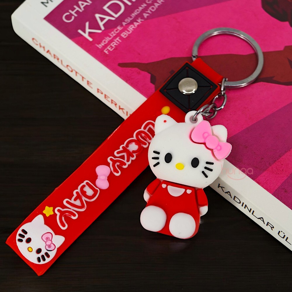 Hello Kitty - Kırmızı Anahtarlık