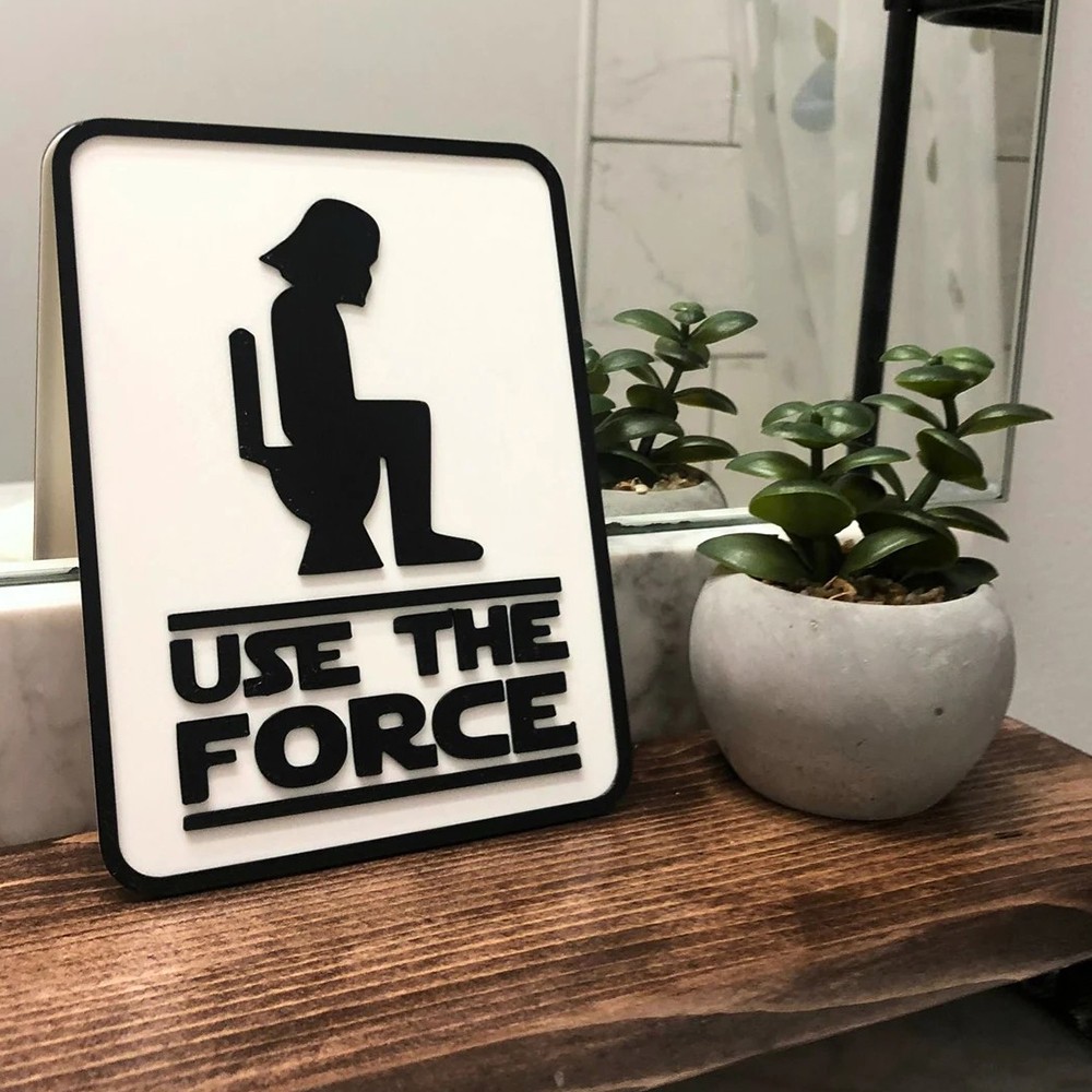  Star Wars - Use The Force Banyo Kapı Süsü