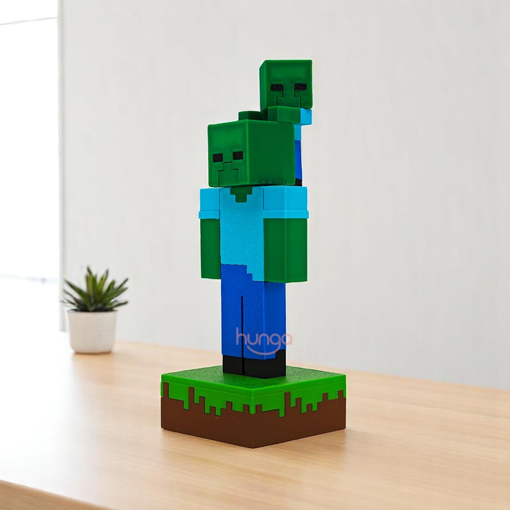 Minecraft - Zombie + Baby Zombie Figür