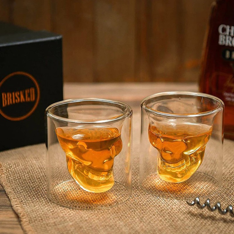 Cam Kafatası Shot Bardağı Küçük Boy
