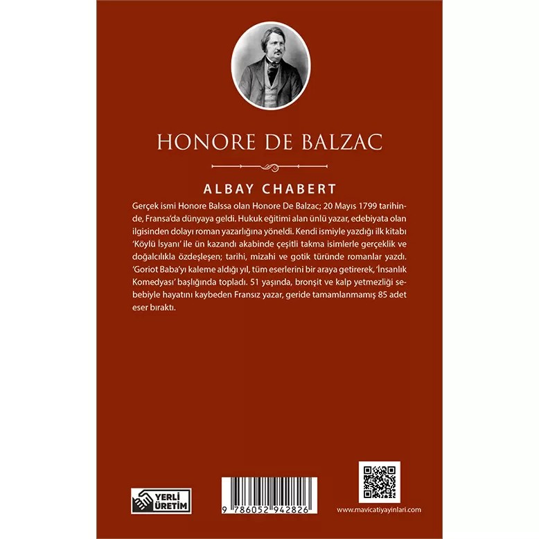 Albay Chabert - Honore De Balzac