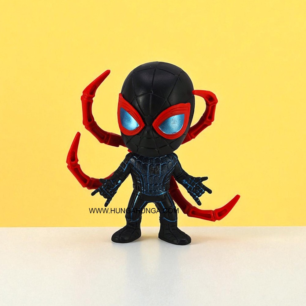 Ahtapot Kollu Siyah Spiderman Chibi Figür