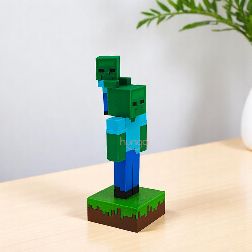Minecraft - Zombie + Baby Zombie Figür