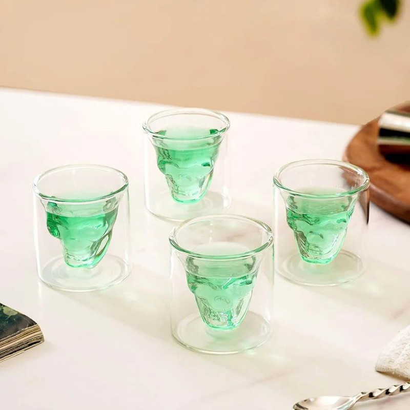 Cam Kafatası Shot Bardağı Küçük Boy