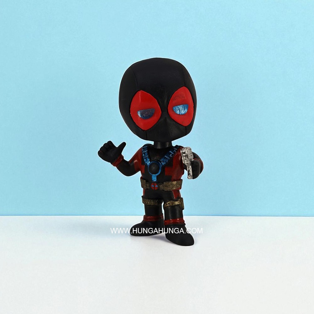 Deadpool Siyah Chibi Figür