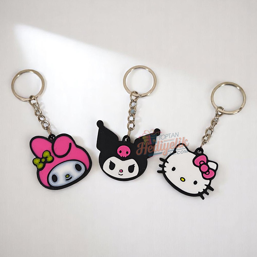 Sanrio - Hello Kitty - My Melody - Kuromi Anahtarlık