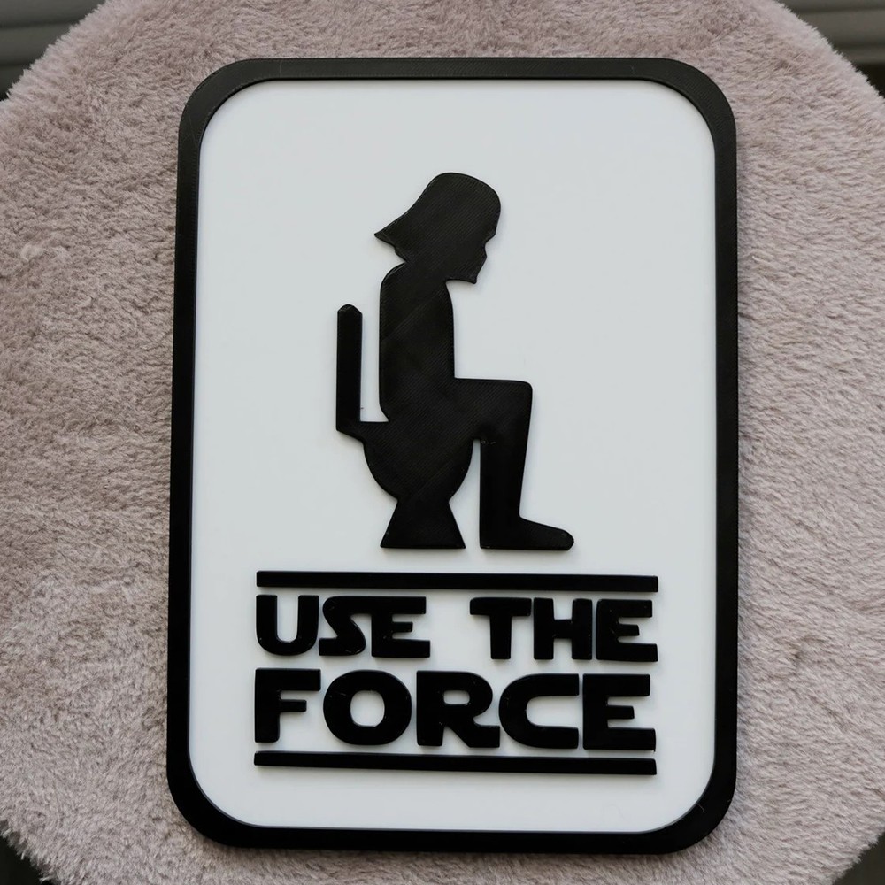  Star Wars - Use The Force Banyo Kapı Süsü