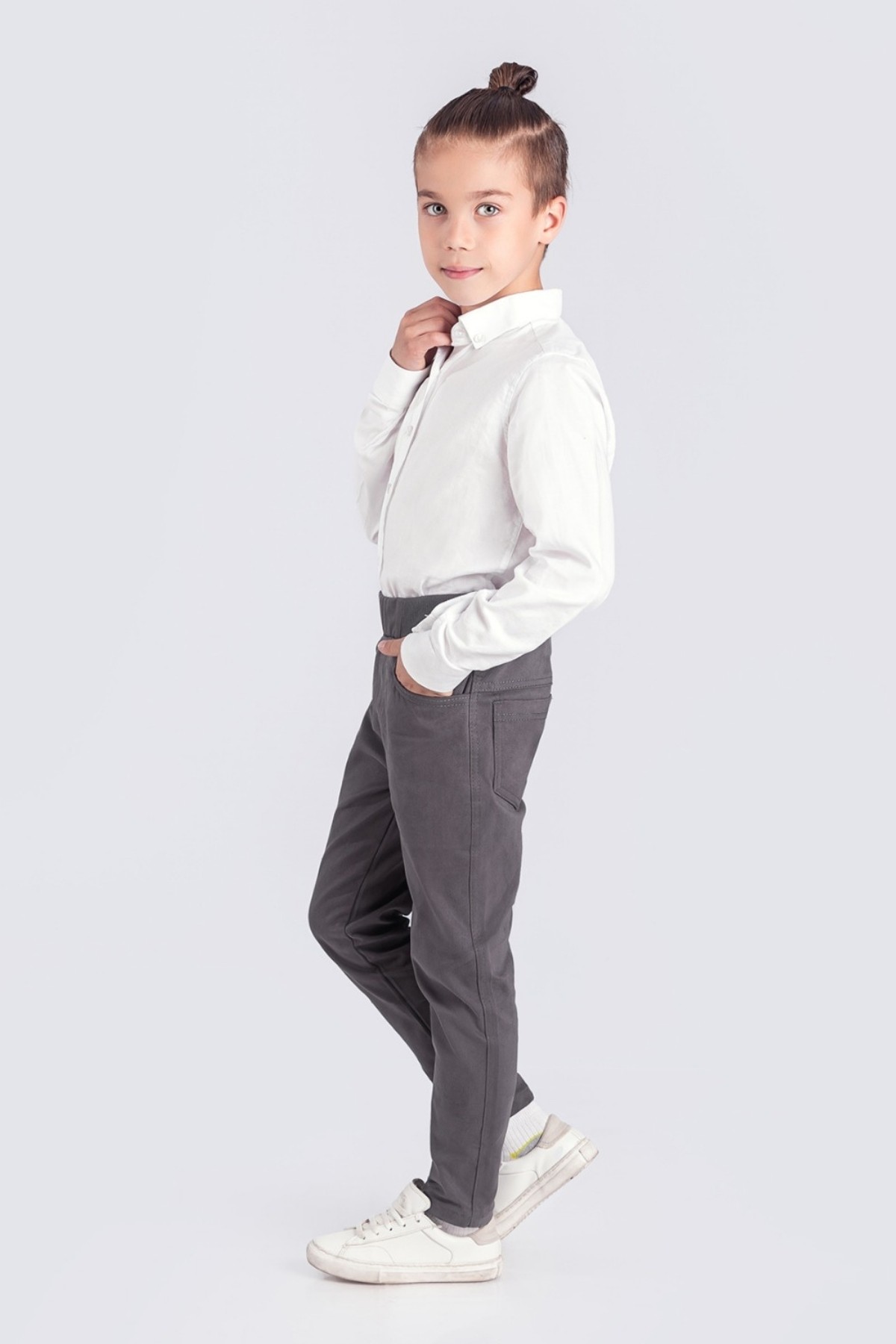 OKUL PANTOLONU BELİ LASTİKLİ KAŞKORSELİ ECCK-BYMİK-JEAN-8334-8434