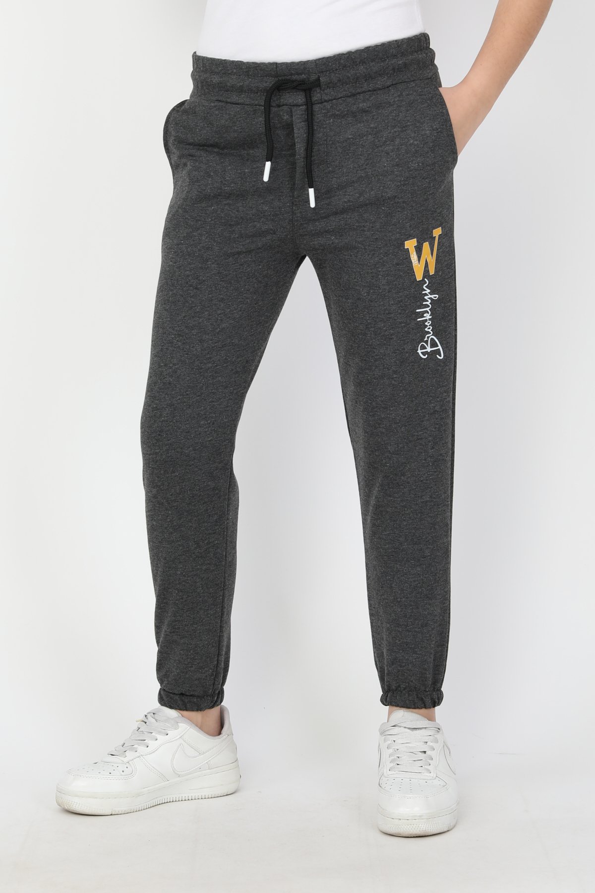 W Brooklyn baskılı Unisex Çocuk Eşofman Altı 4189