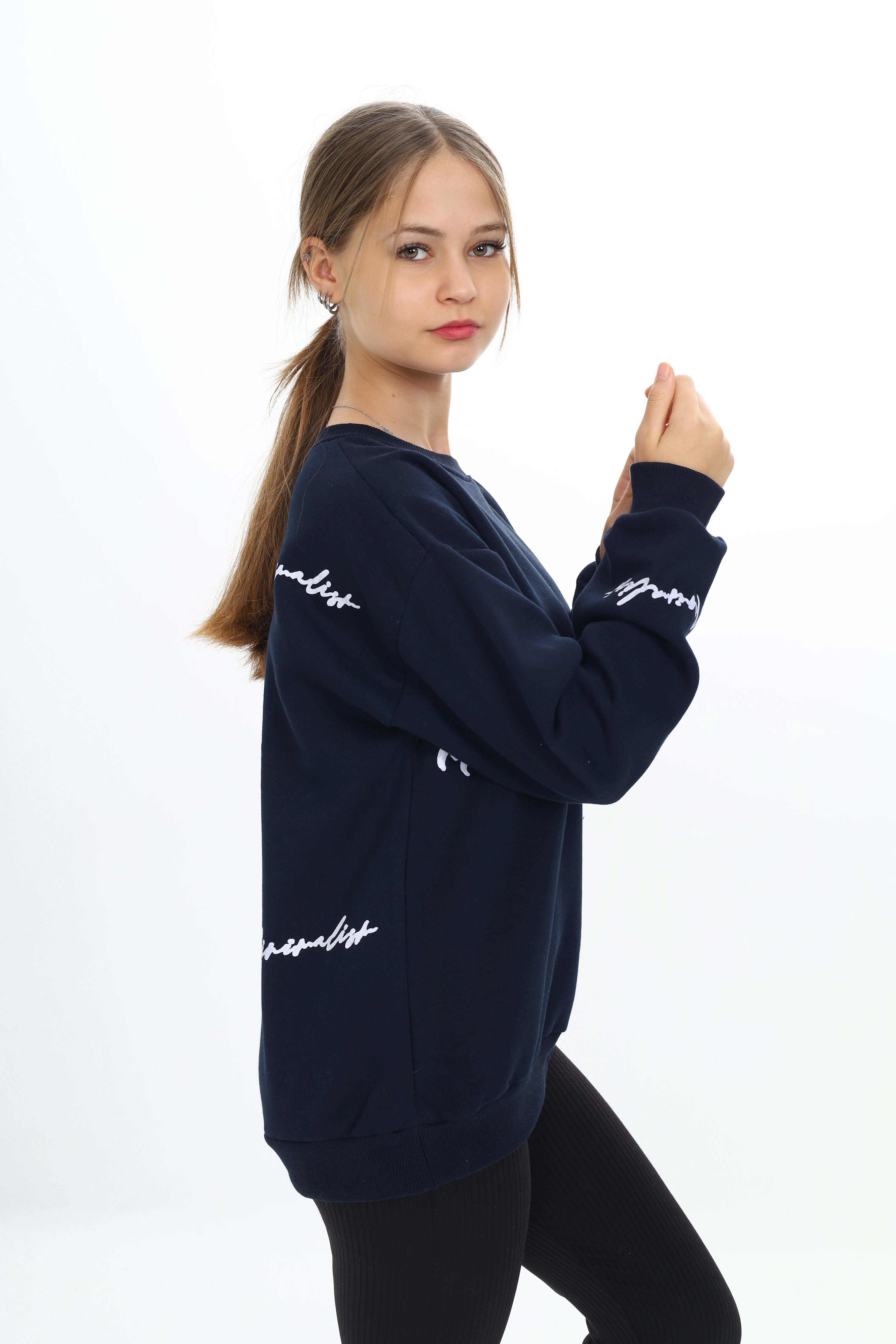 Kız Çocuk Sweatshirt Kışlık Sıcacık