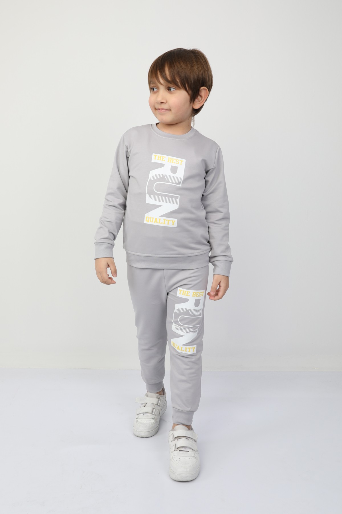 Run Baskılı Erkek Çocuk Eşofman Takım 124134