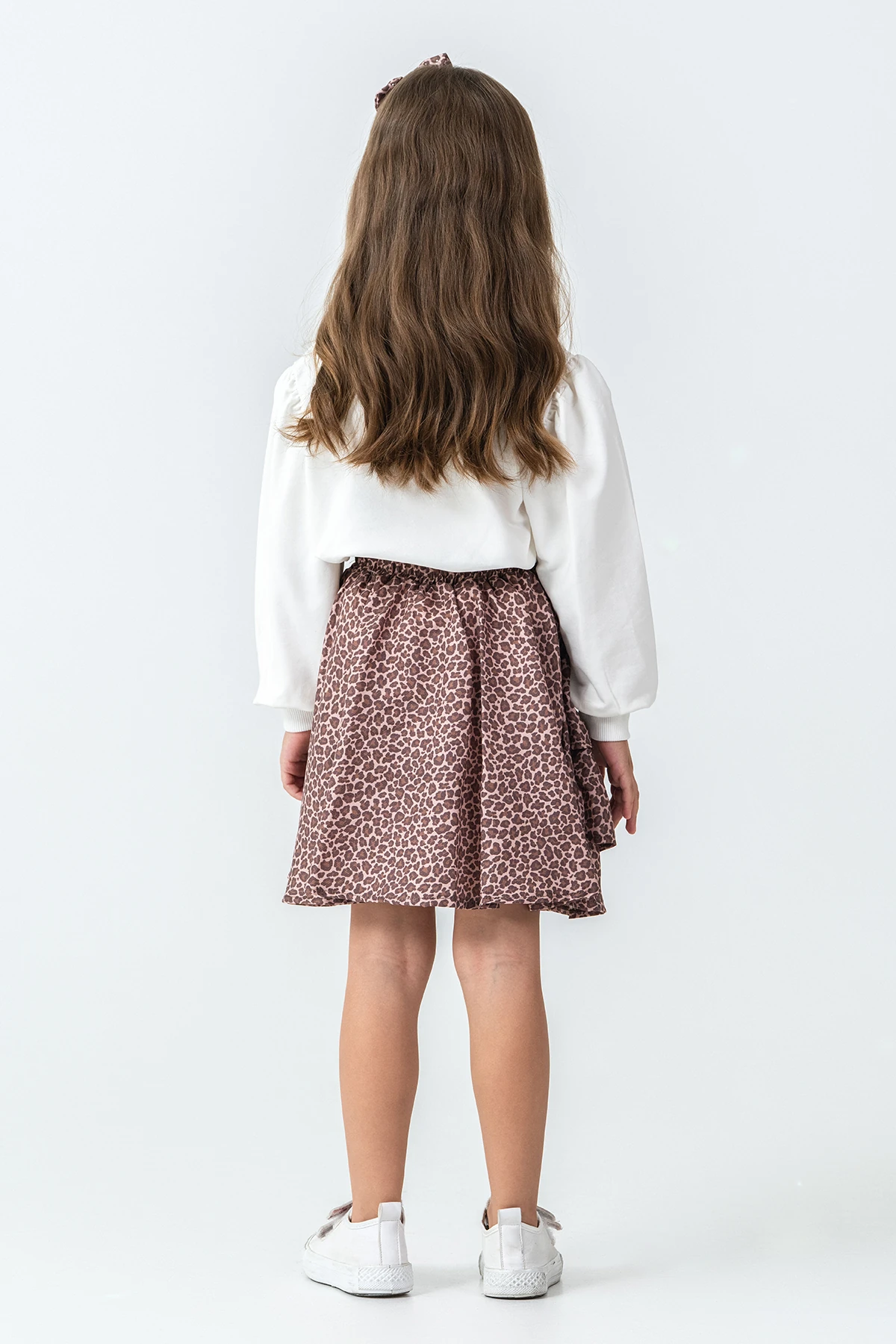 Taşlı Kalp Nakışlı Kız Çocuk 3'lü Takım - 26K 6341