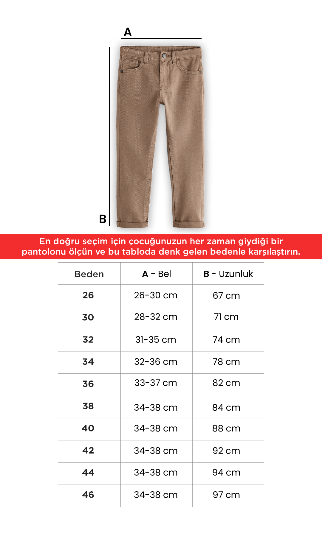 Beli Lastikli Kaşkorseli Okul Pantolonu
