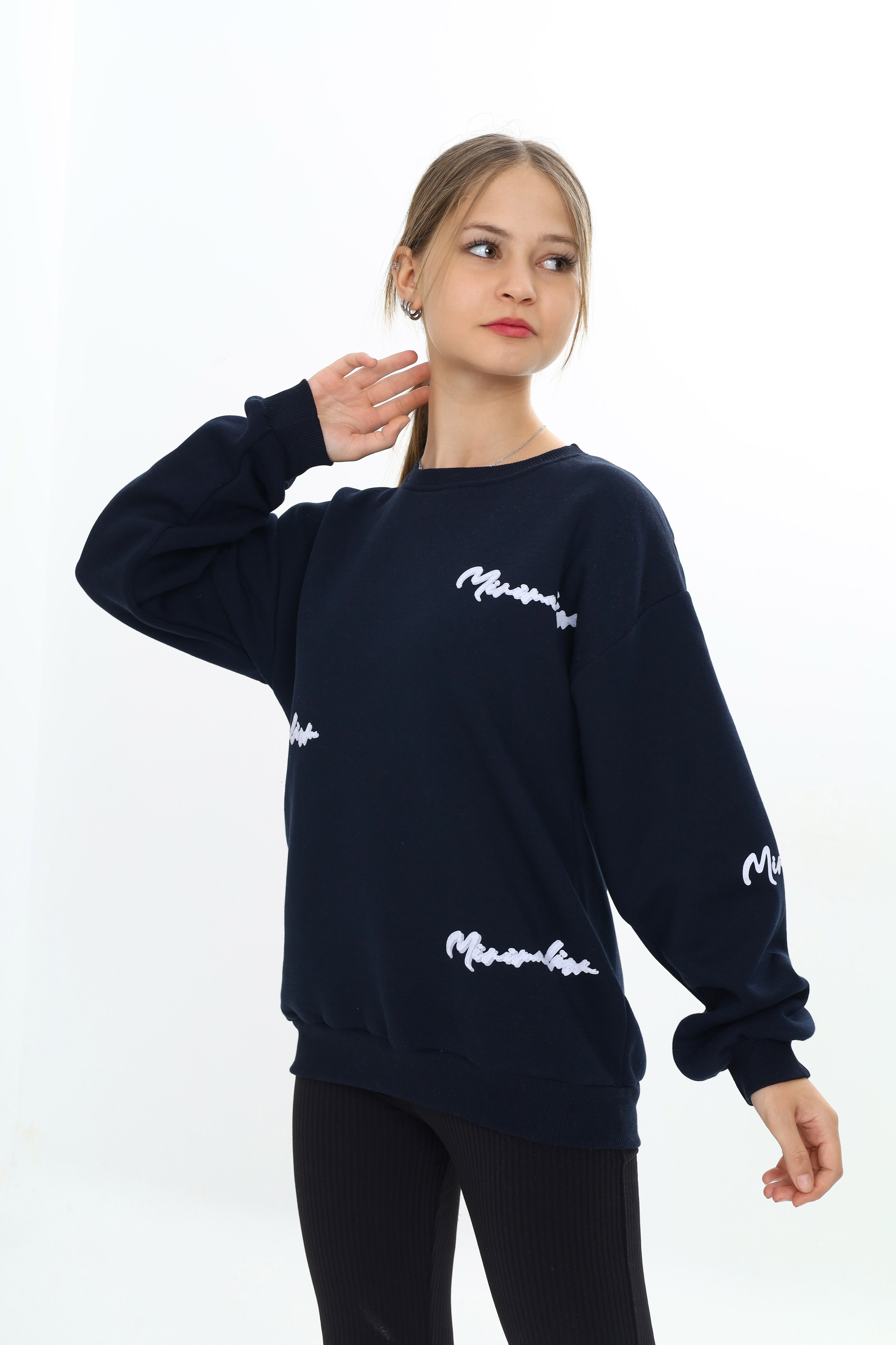 Kız Çocuk Sweatshirt Kışlık Sıcacık