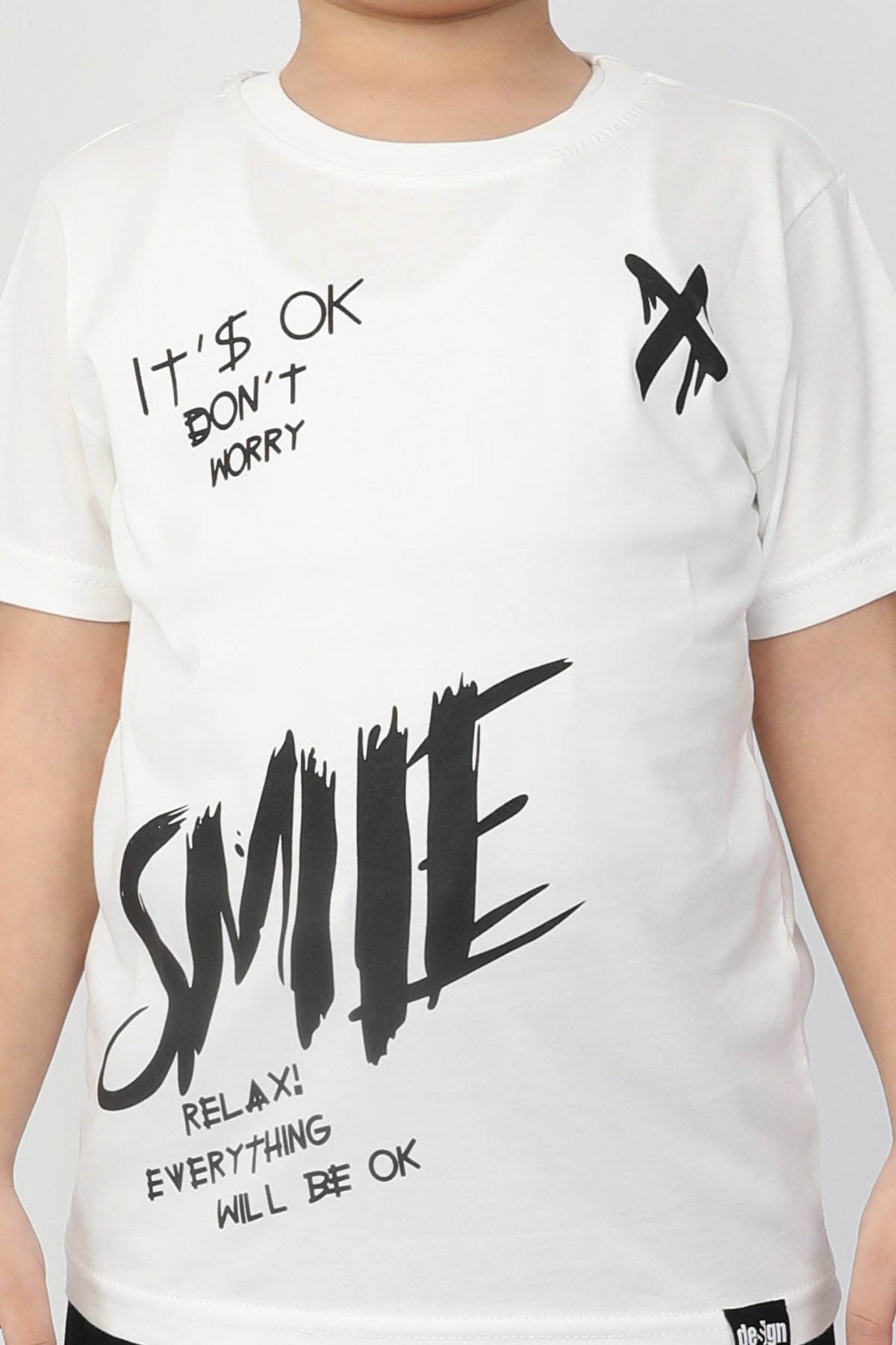 Its Okey Dont Worry Baskılı Erkek Çocuk Şort Takım 1053