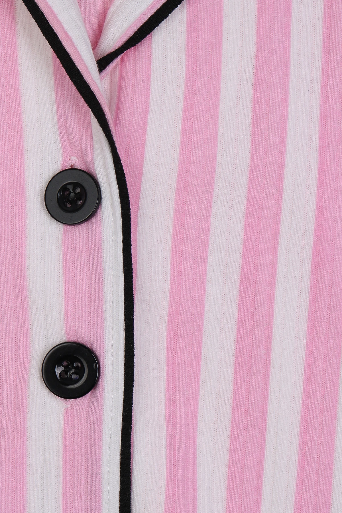 Çizgili Düğmeli Çocuk Pijama Takımı - 26K 4021