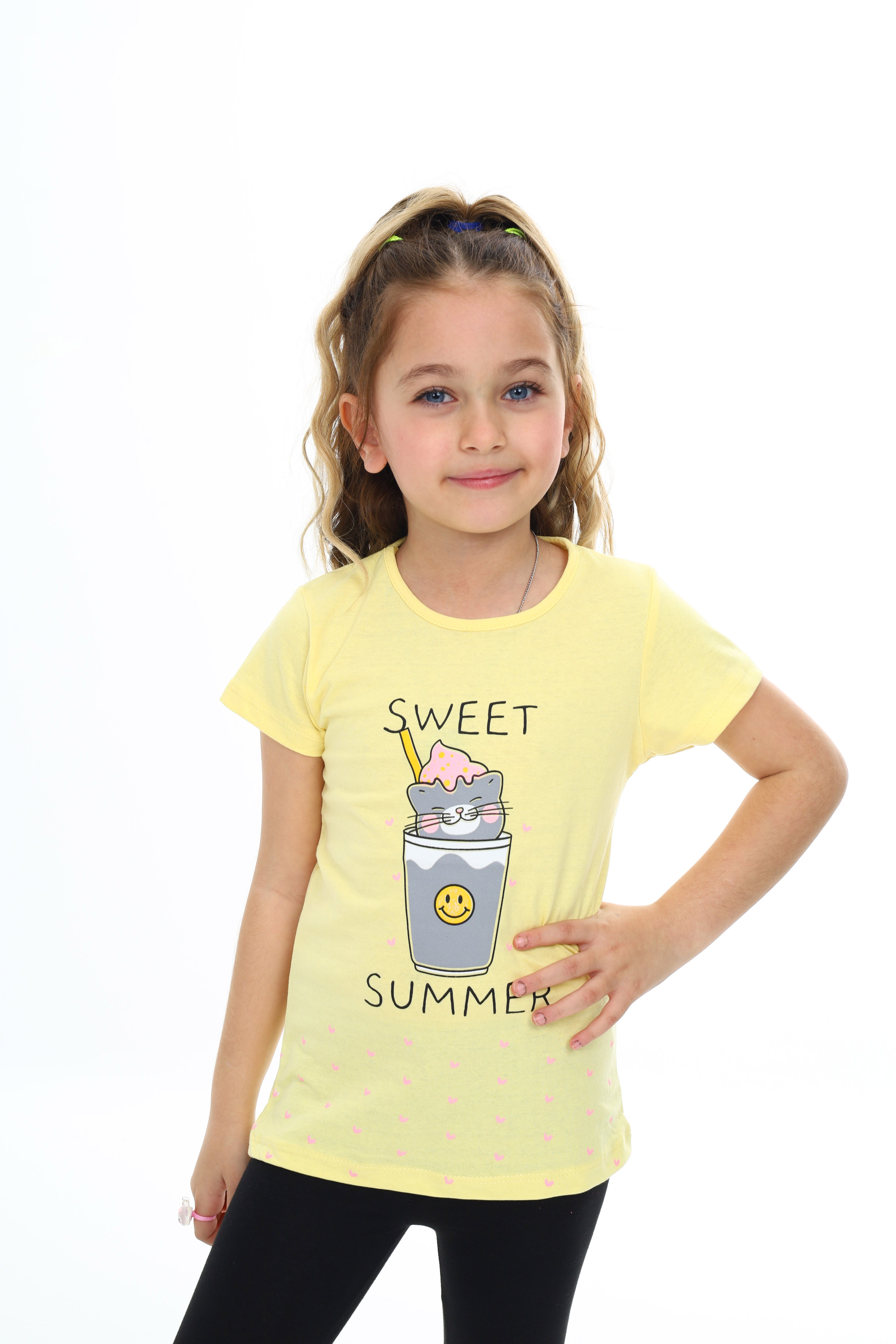 SWEET SUMMER TİŞÖRT 0002 - Sarı