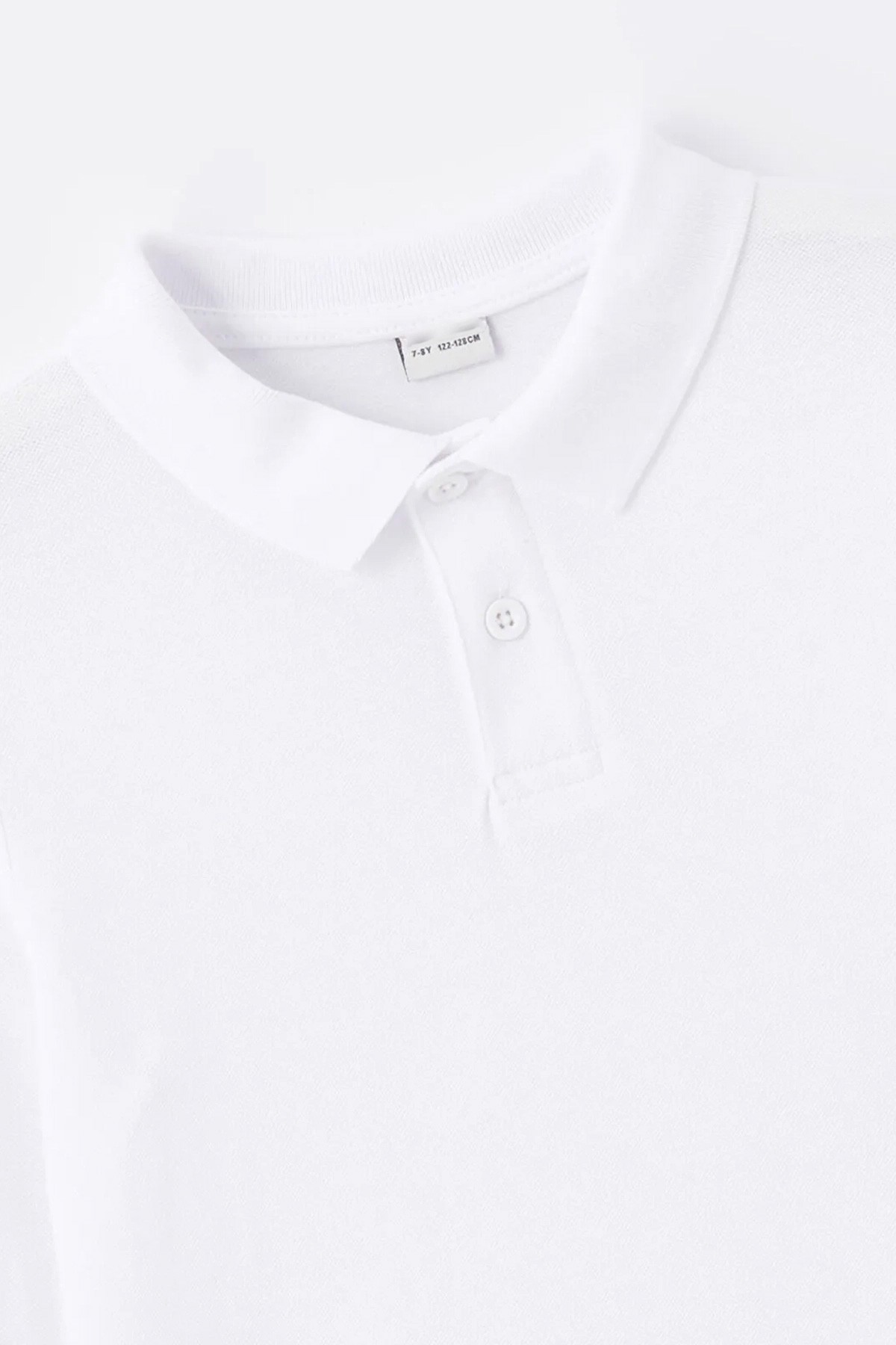 Unisex Uzun Kollu Polo Yaka Pamuklu Okul Tshirt - 2309