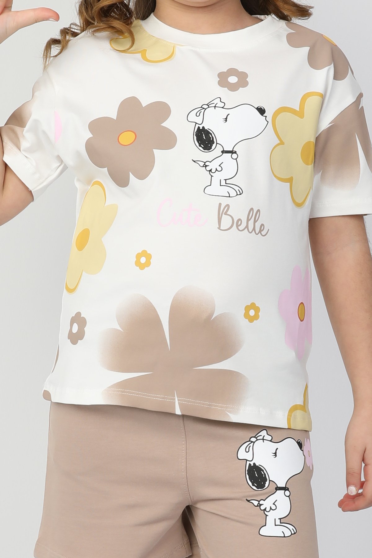 Cute Belle Baskılı Kız Çocuk Takım 6411