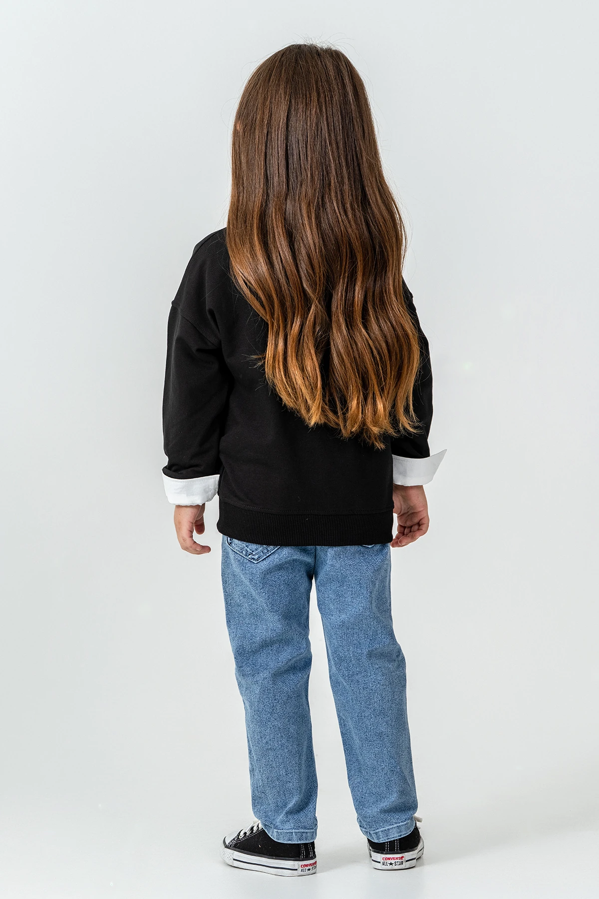 BB Taşlı Sweatshirt Kız Çocuk 3'lü Takım - 26K 6333