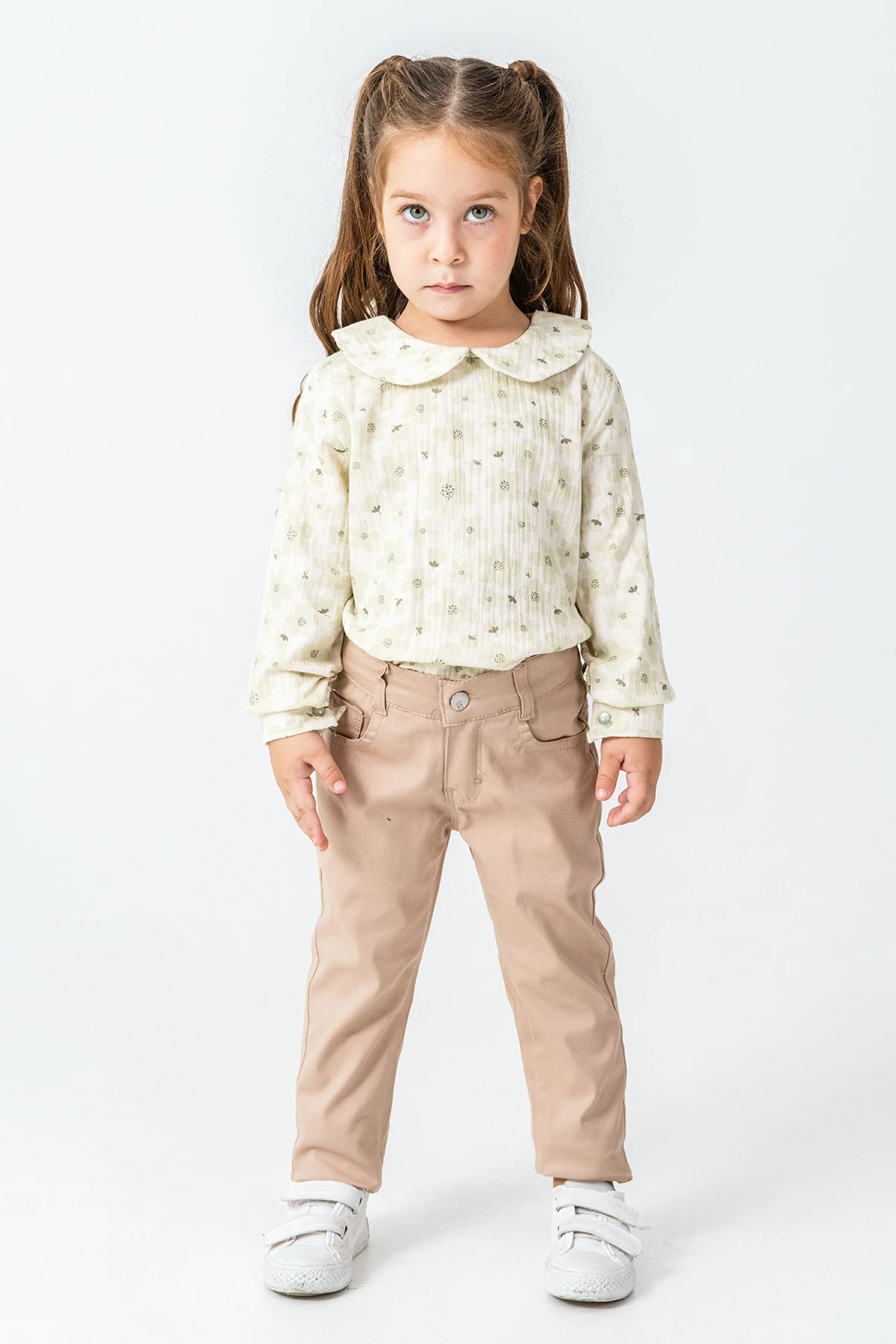 Fiyonk Cep Detaylı Kız Çocuk 3'lü Takım - 26K 4497