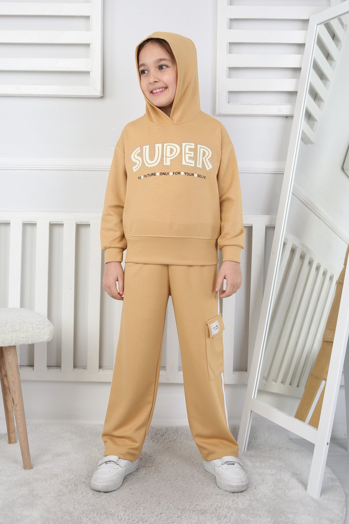 Super Baskılı Kız Çocuk Alt Üst Takım 200735
