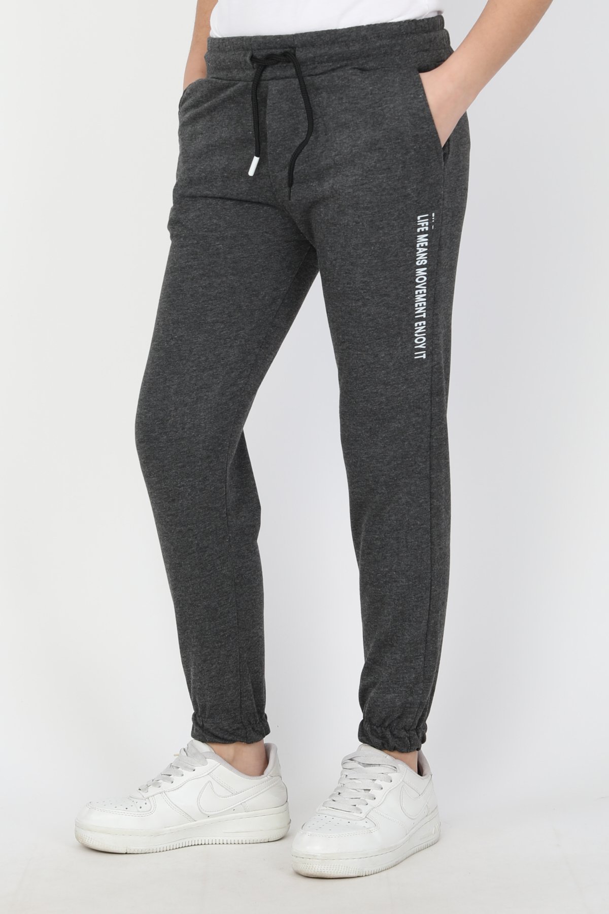 Lıfe Means Yazılı Unisex Çocuk Alt Eşofman 4187