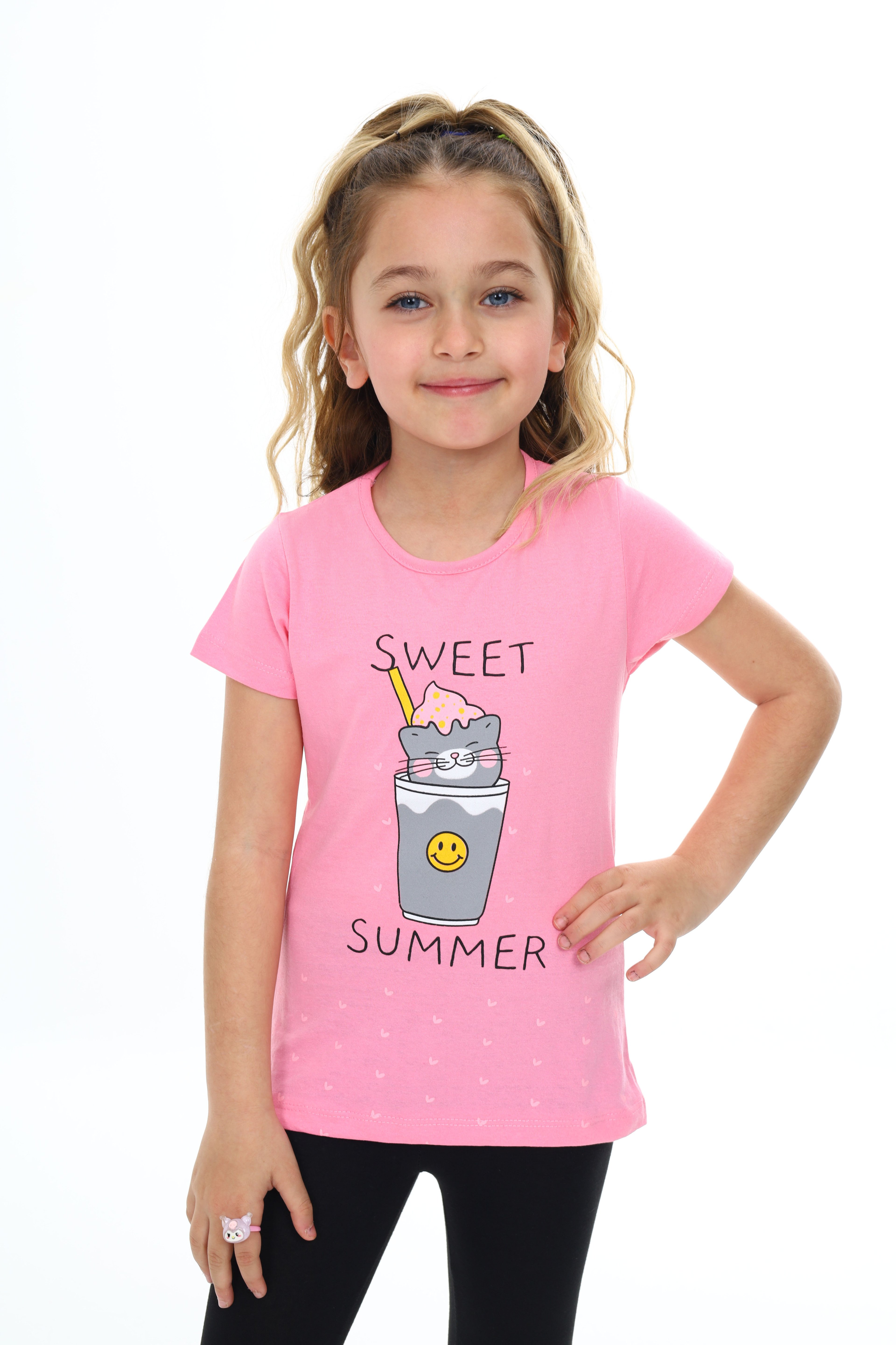 SWEET SUMMER TİŞÖRT 0002 - Pembe
