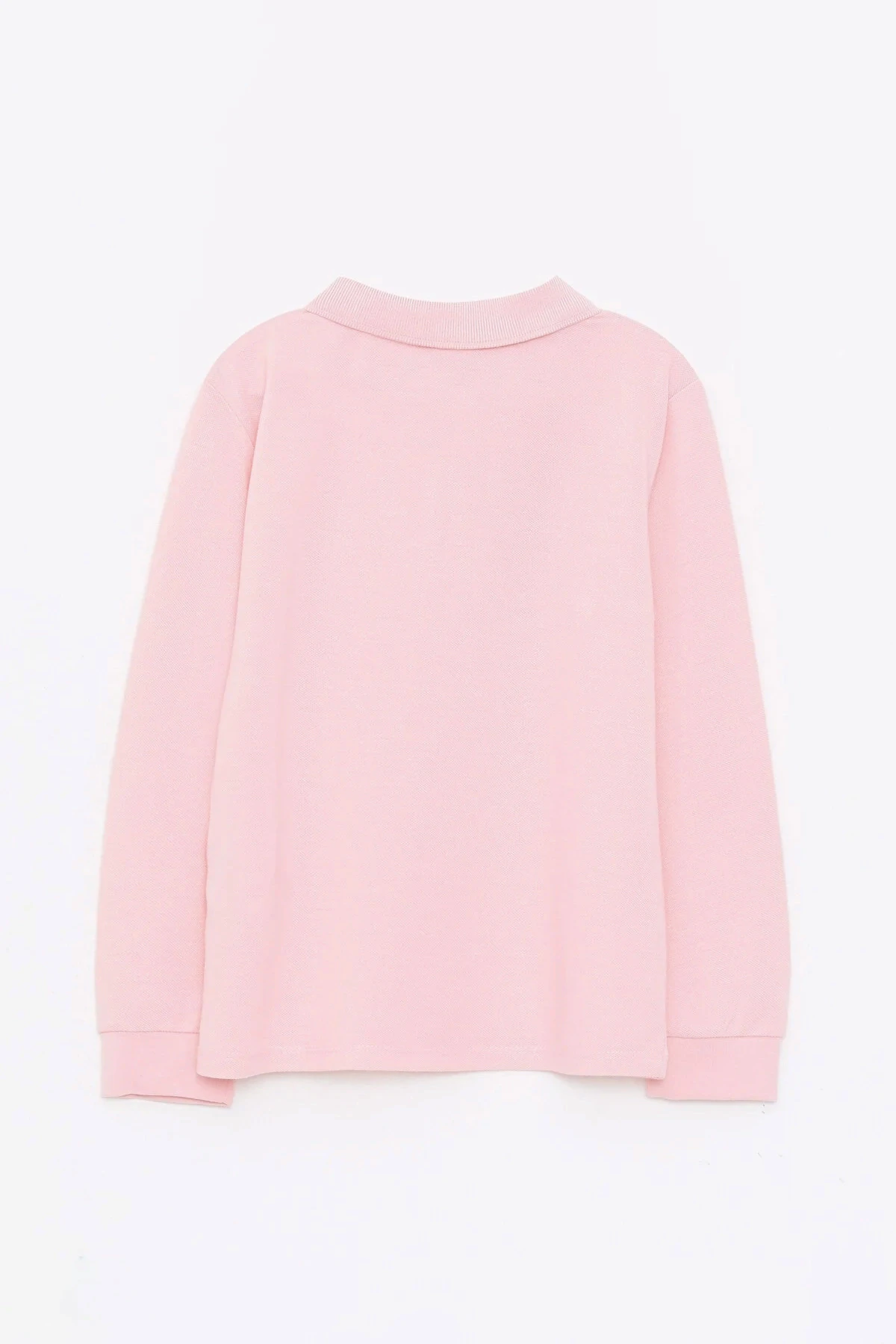 Unisex Uzun Kollu Polo Yaka Pamuklu Okul Tshirt - 2309