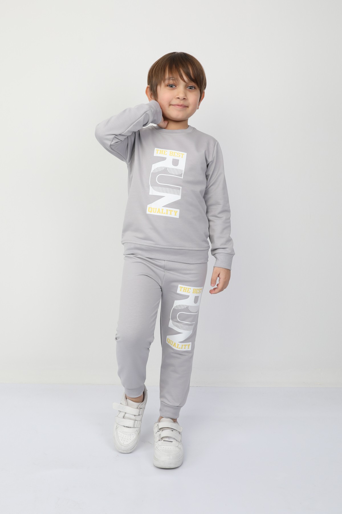 Run Baskılı Erkek Çocuk Eşofman Takım 124134