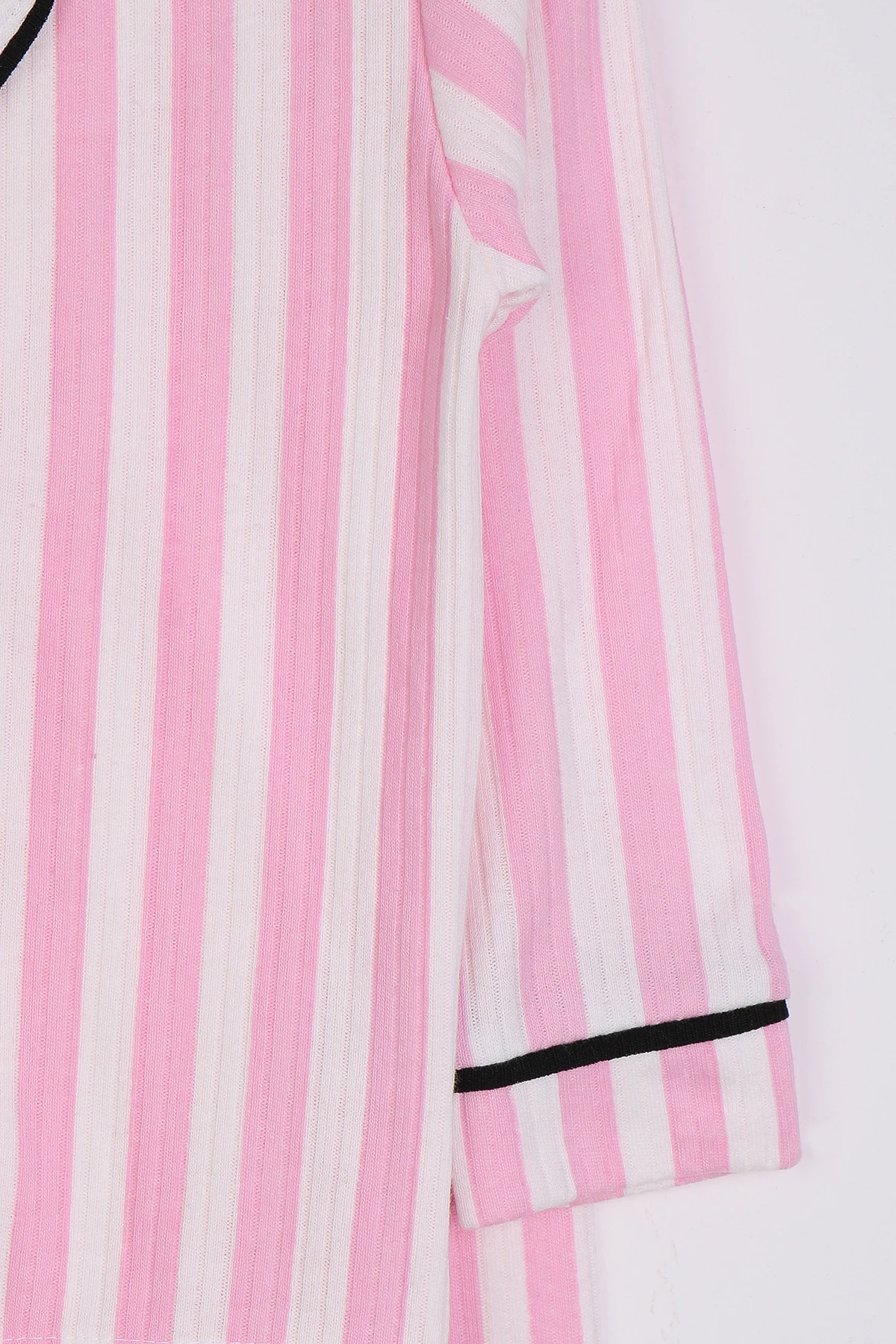 Çizgili Düğmeli Çocuk Pijama Takımı - 26K 4021