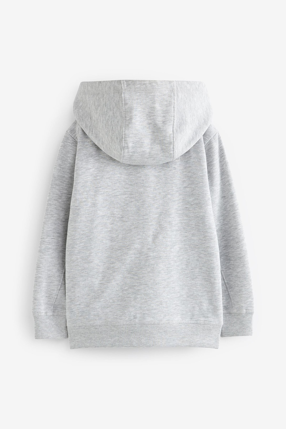 Çocuk Basic Düz Kapüşonlu Fermuarlı Sweatshirt