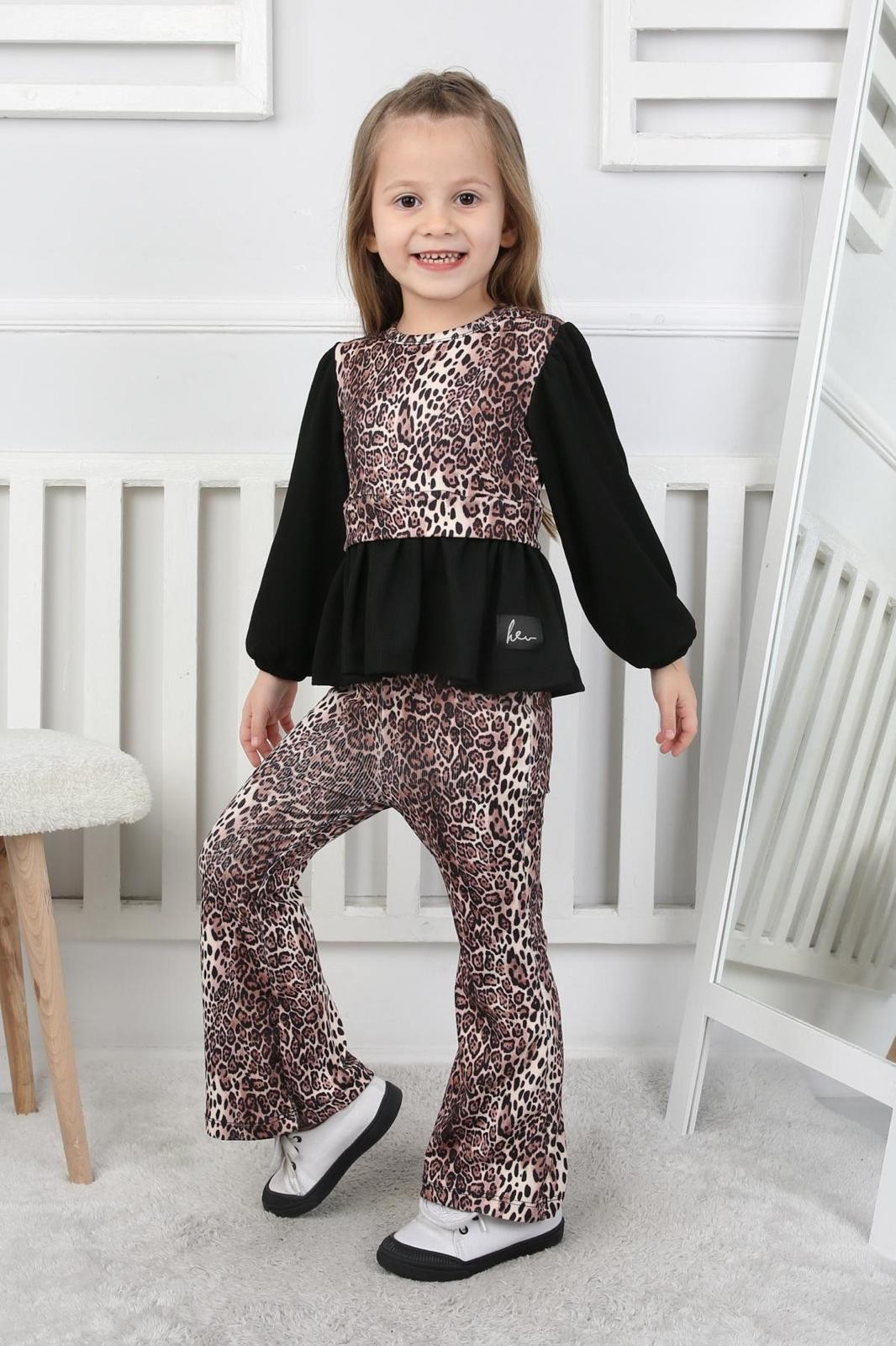 Leopar Desen Sultan Takım 5534