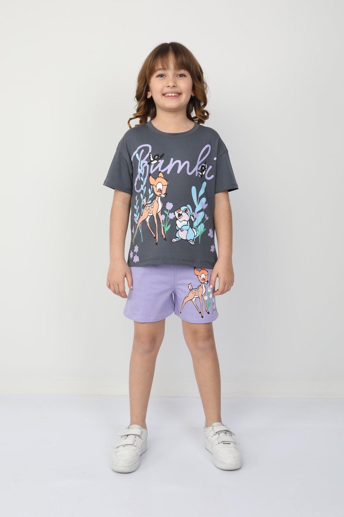 Bambi Ceylan Baskılı Kız Çocuk Takım 6531