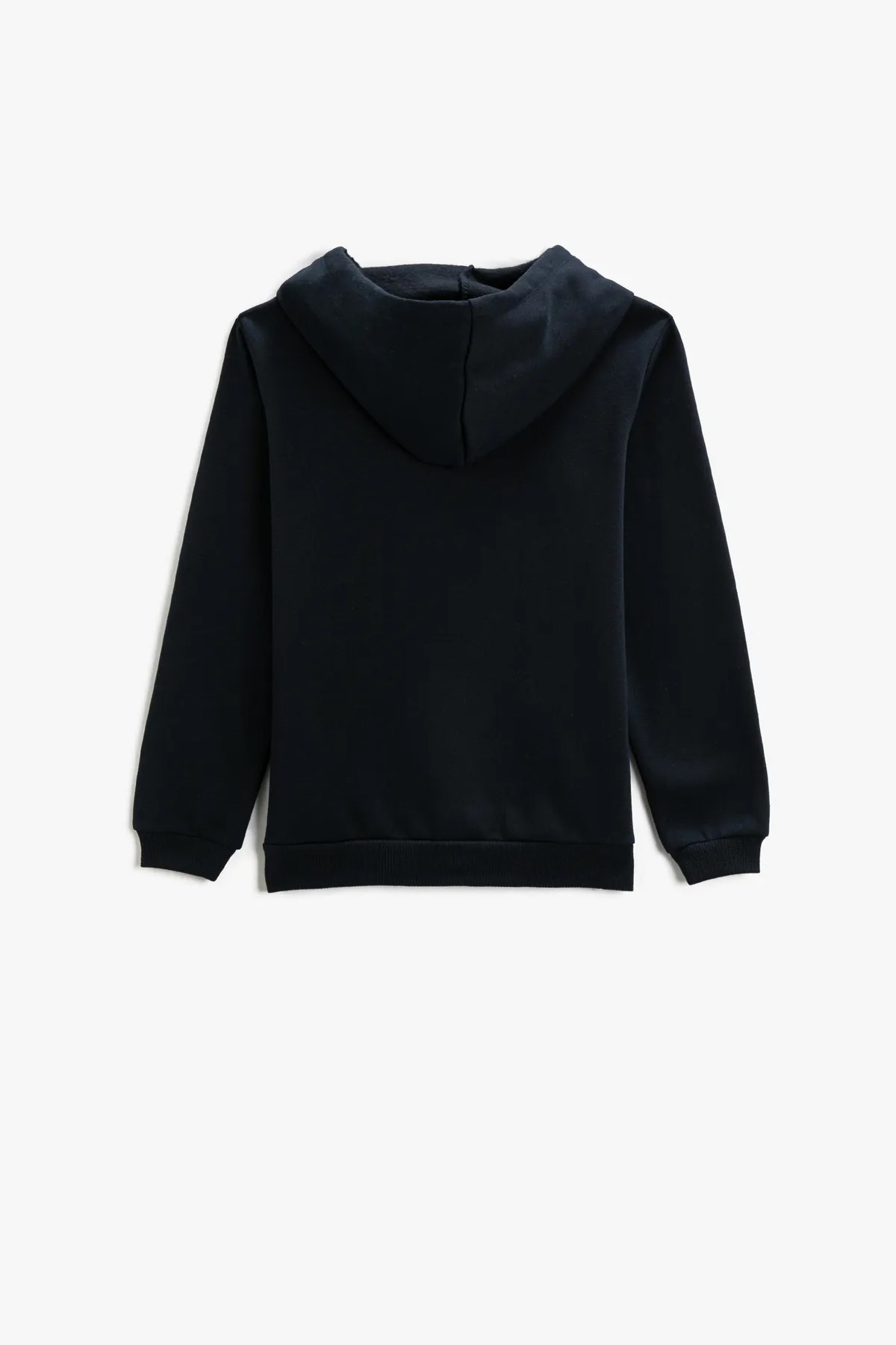 Erkek Çocuk Sweatshirt Fermuarlı Kapüşonlu Kışlık Sıcacık - Lacivert