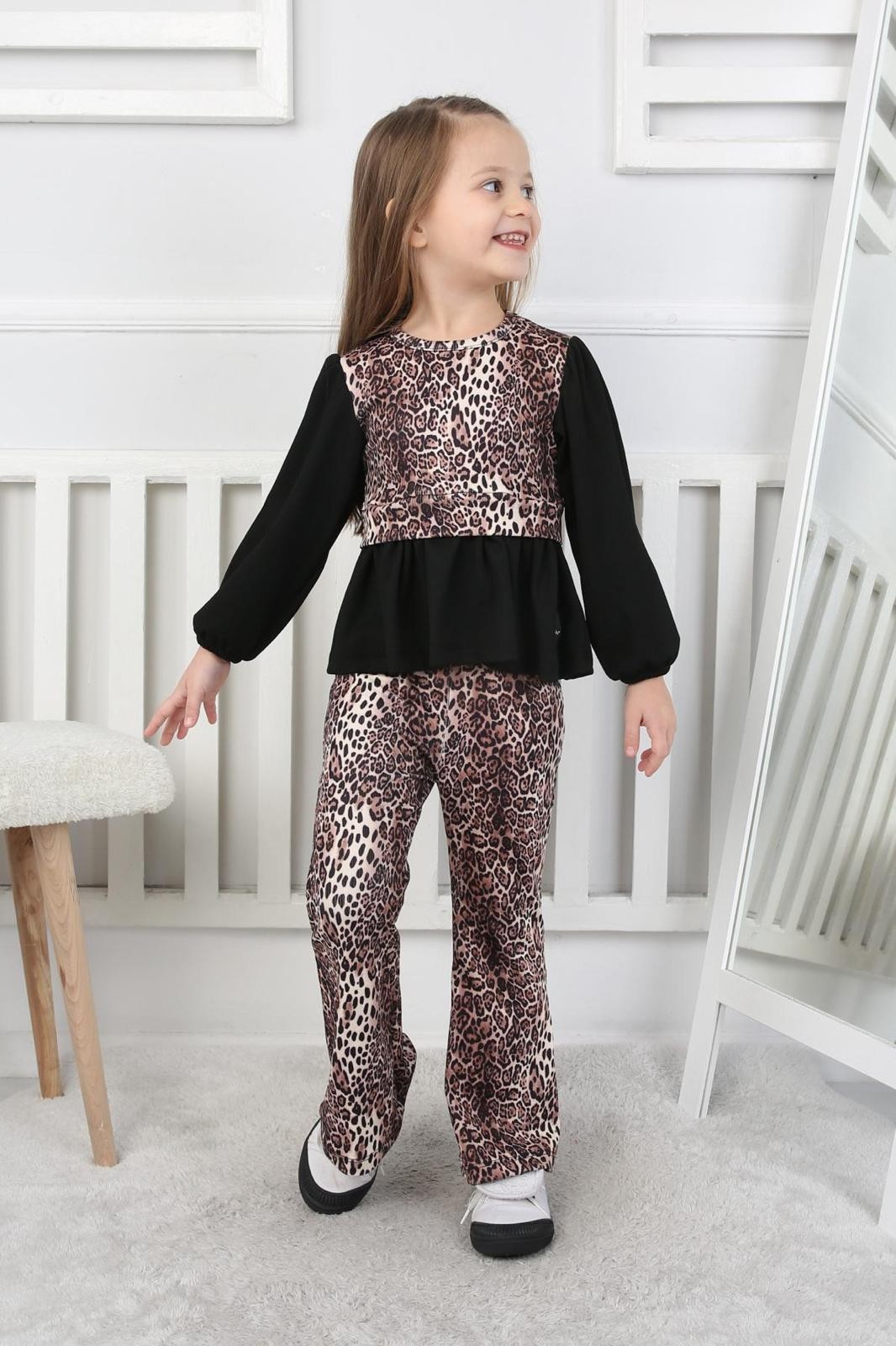 Leopar Desen Sultan Takım 5534