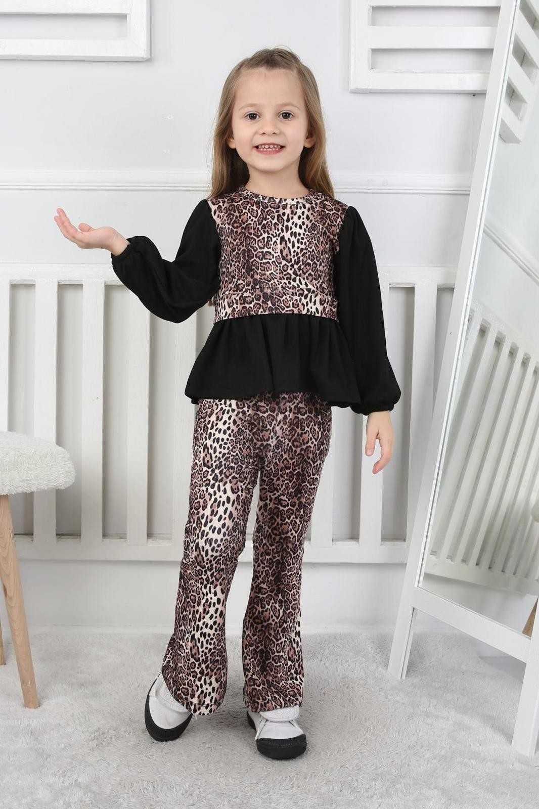 Leopar Desen Sultan Takım 5534