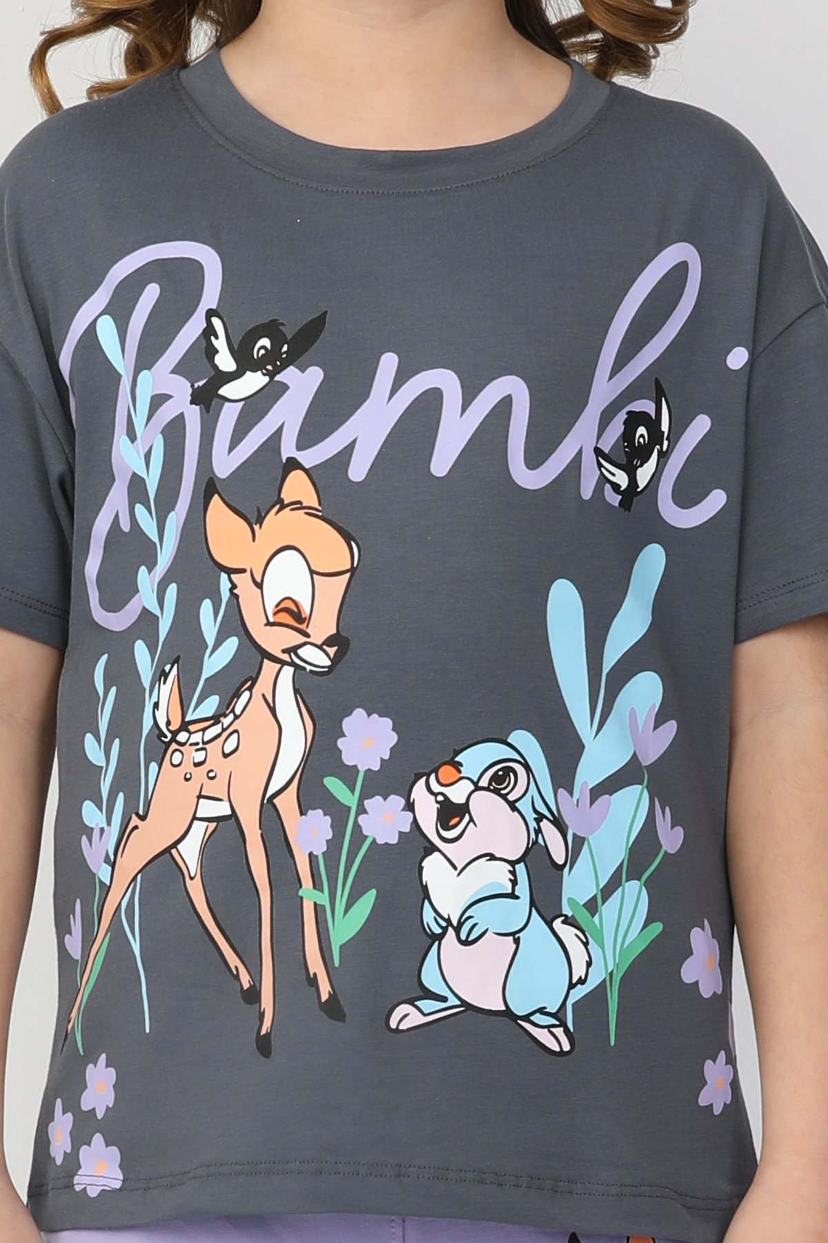 Bambi Ceylan Baskılı Kız Çocuk Takım 6531