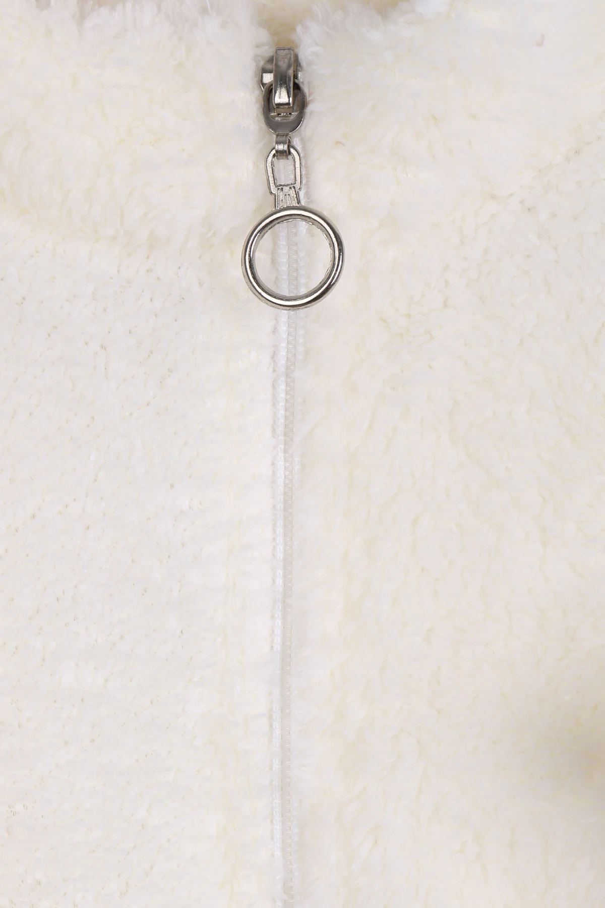 Ayıcık Figürlü Fermuarlı Kız Çocuk Peluş Yelek - 26K 1003