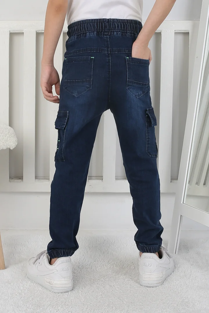 Komutan Cepli Lacivert Kot Pantolon 2465