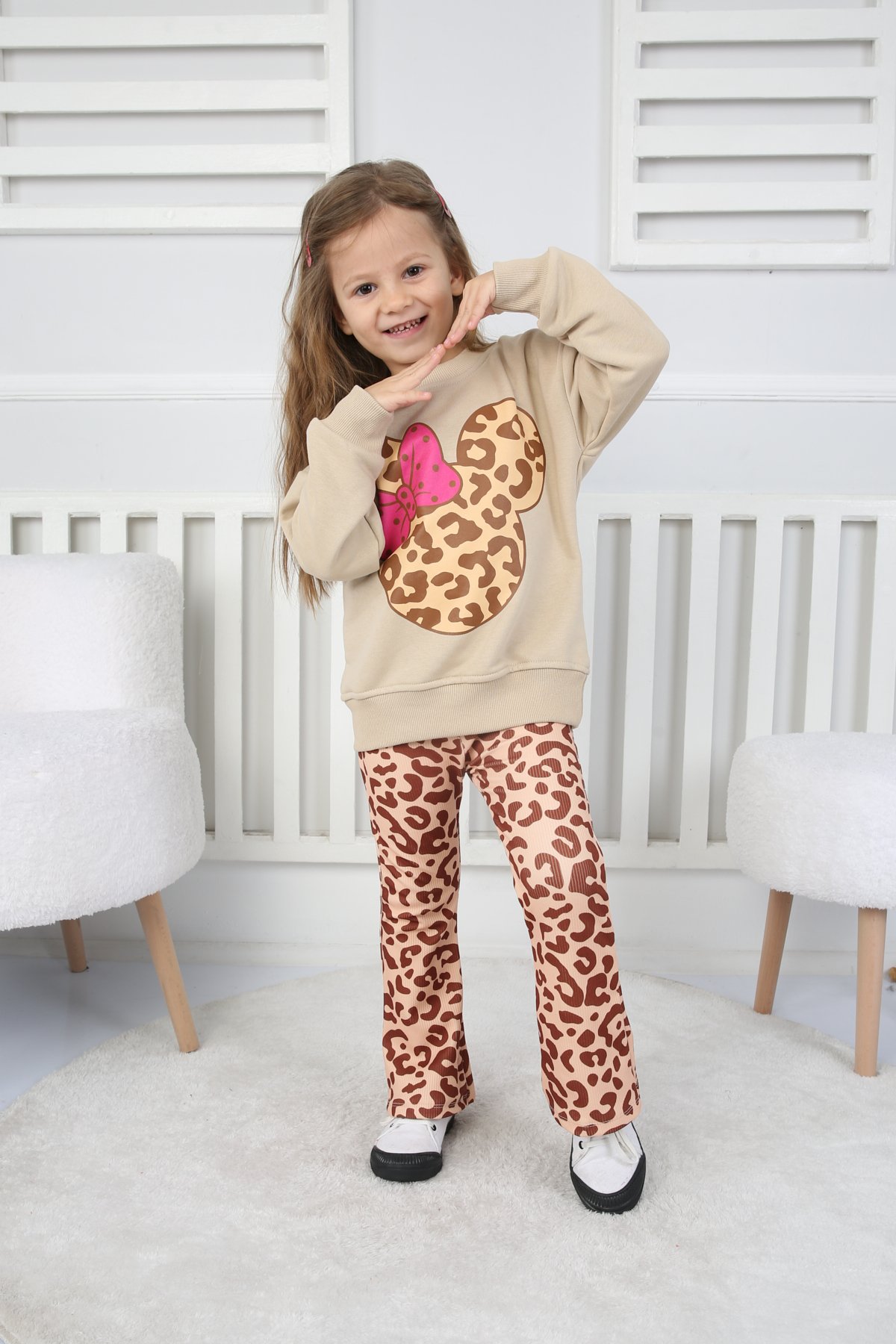 Leopar Desenli Takım 55-555