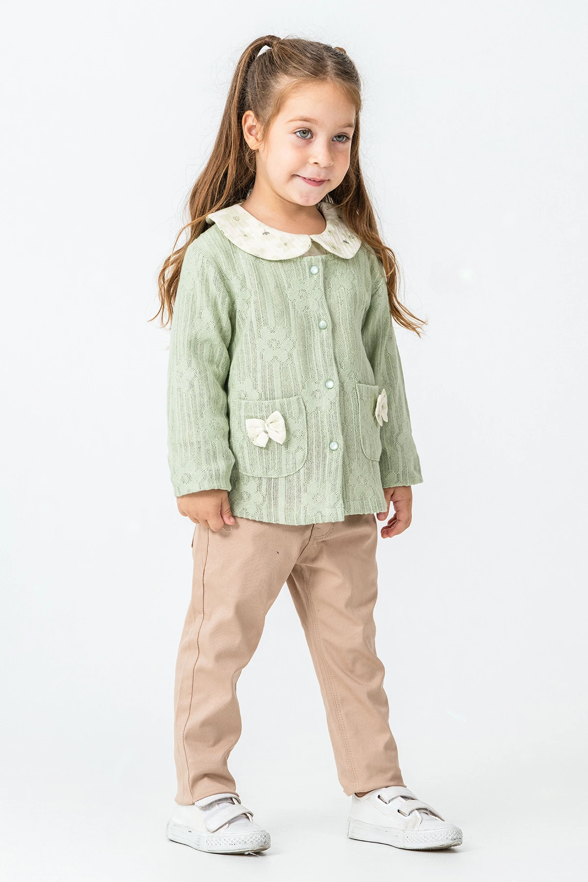 Fiyonk Cep Detaylı Kız Çocuk 3'lü Takım - 26K 4497