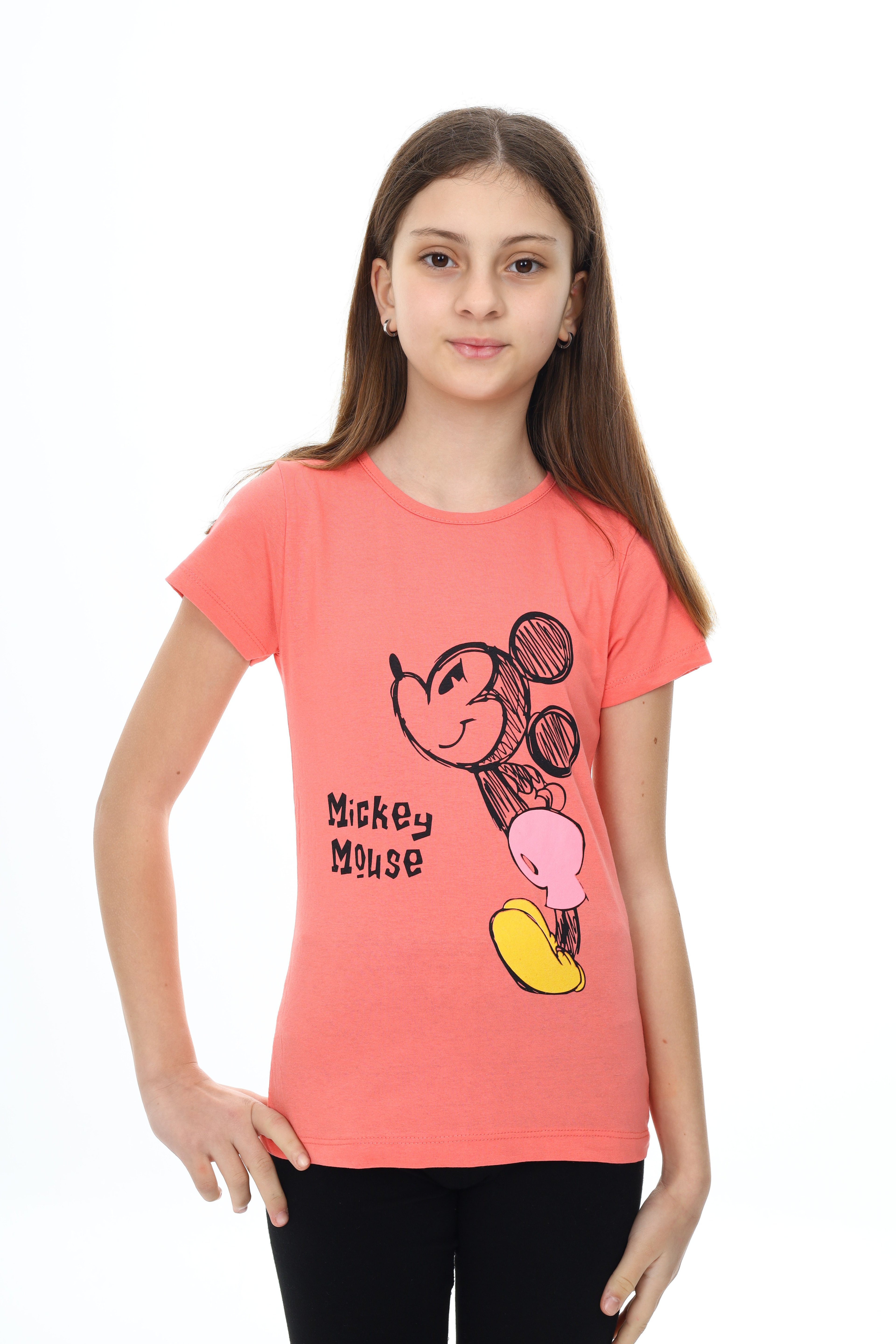 MİNNİE MOUSE TİŞÖRT 0003 - Somon