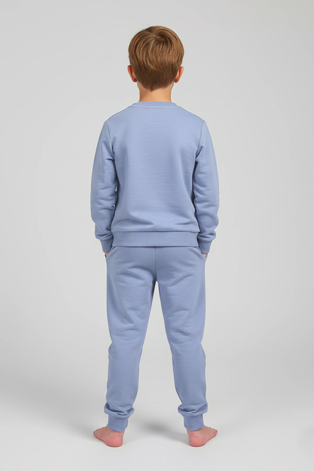 Bisiklet Yaka Erkek Çocuk Eşofman Takımı - 16004