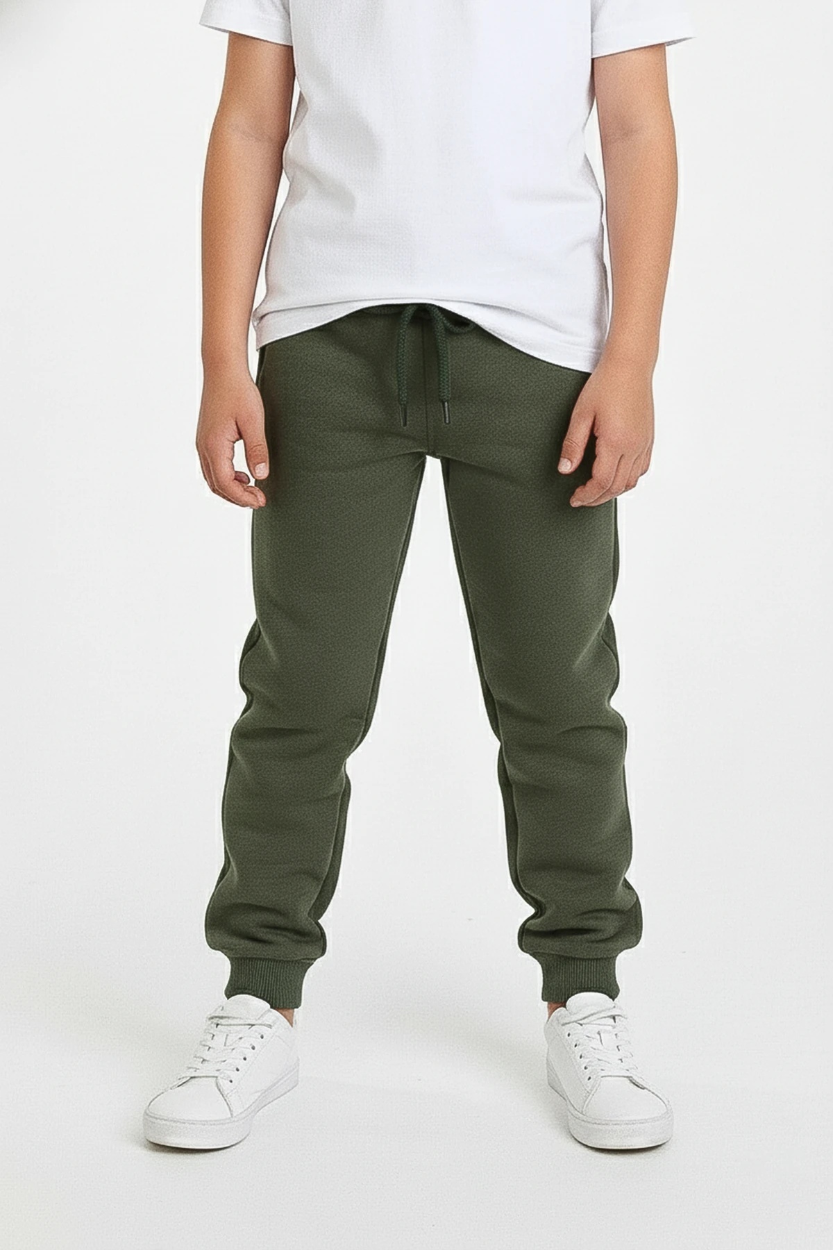 Lastikli Basic Çocuk Eşofman Altı - 26K 1624 - Haki