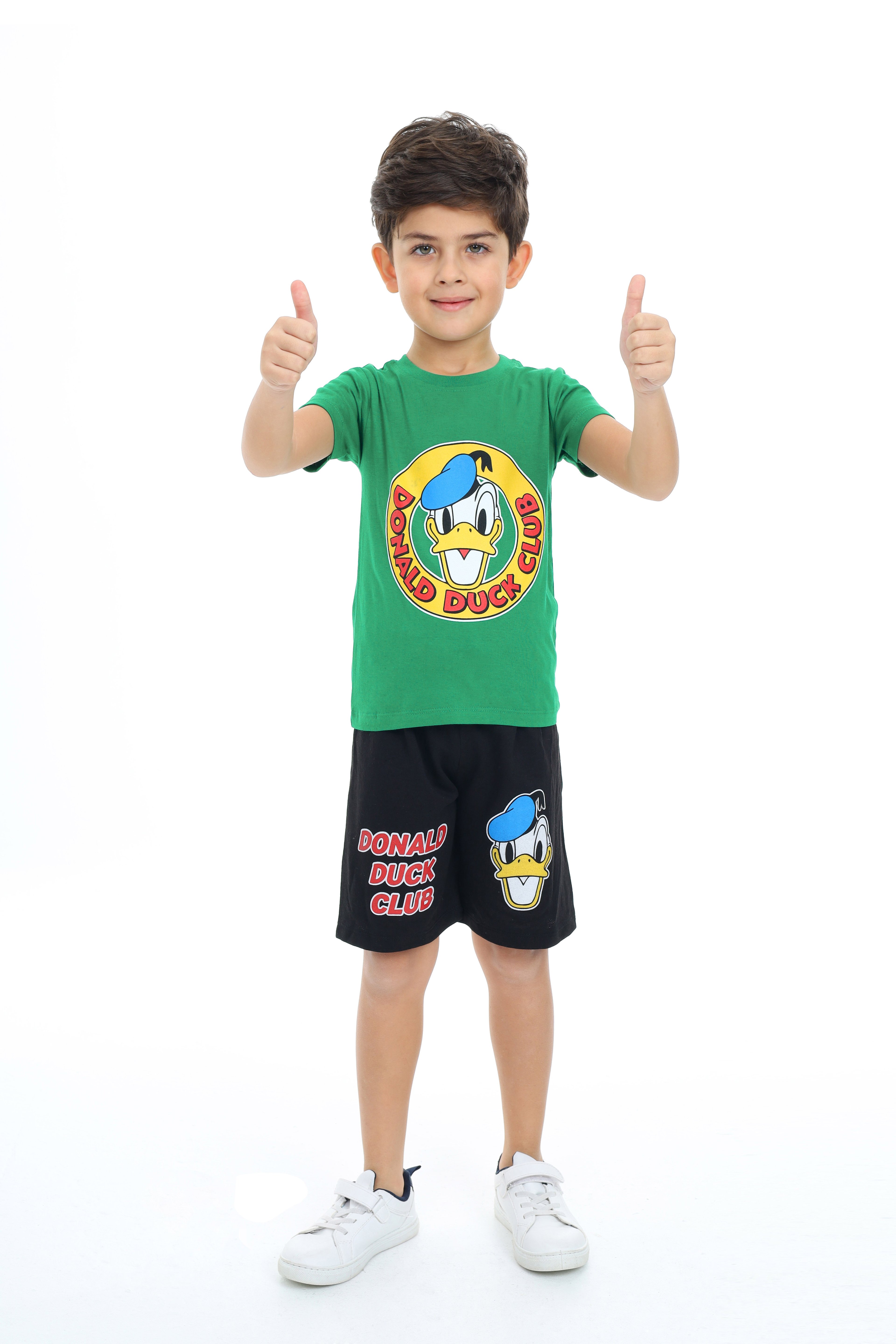 DONALD DUCK BASKILI ALT ÜST TAKIM 2017 - Yeşil