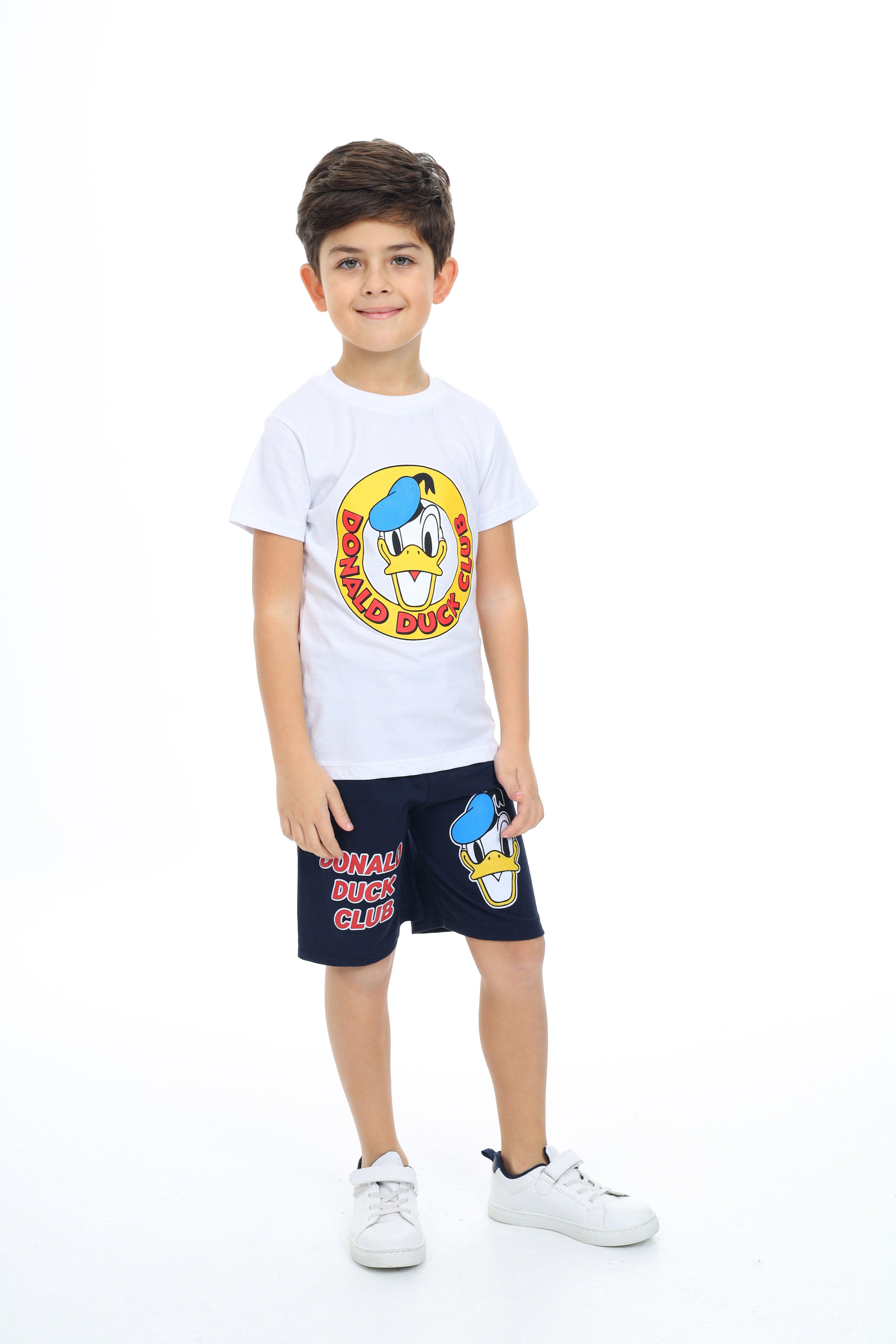 DONALD DUCK BASKILI ALT ÜST TAKIM 2017 - Beyaz